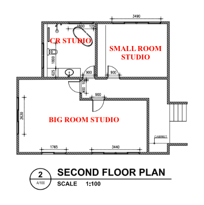 2nd Floor (Concept Room 1 & 2 with Bathroom) @ B&B Studios