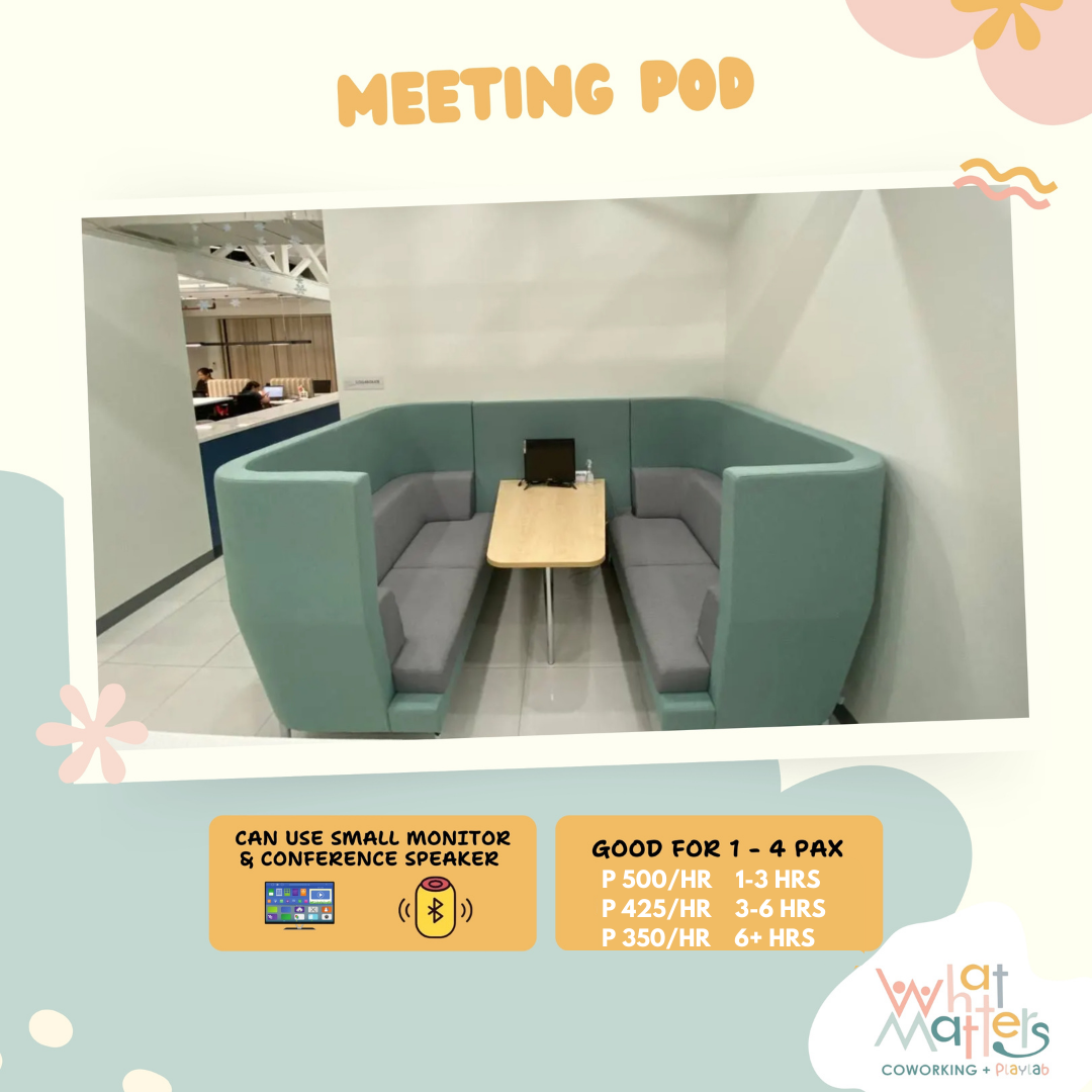 Meeting Pod @ What Matters Coworking + Playlab
